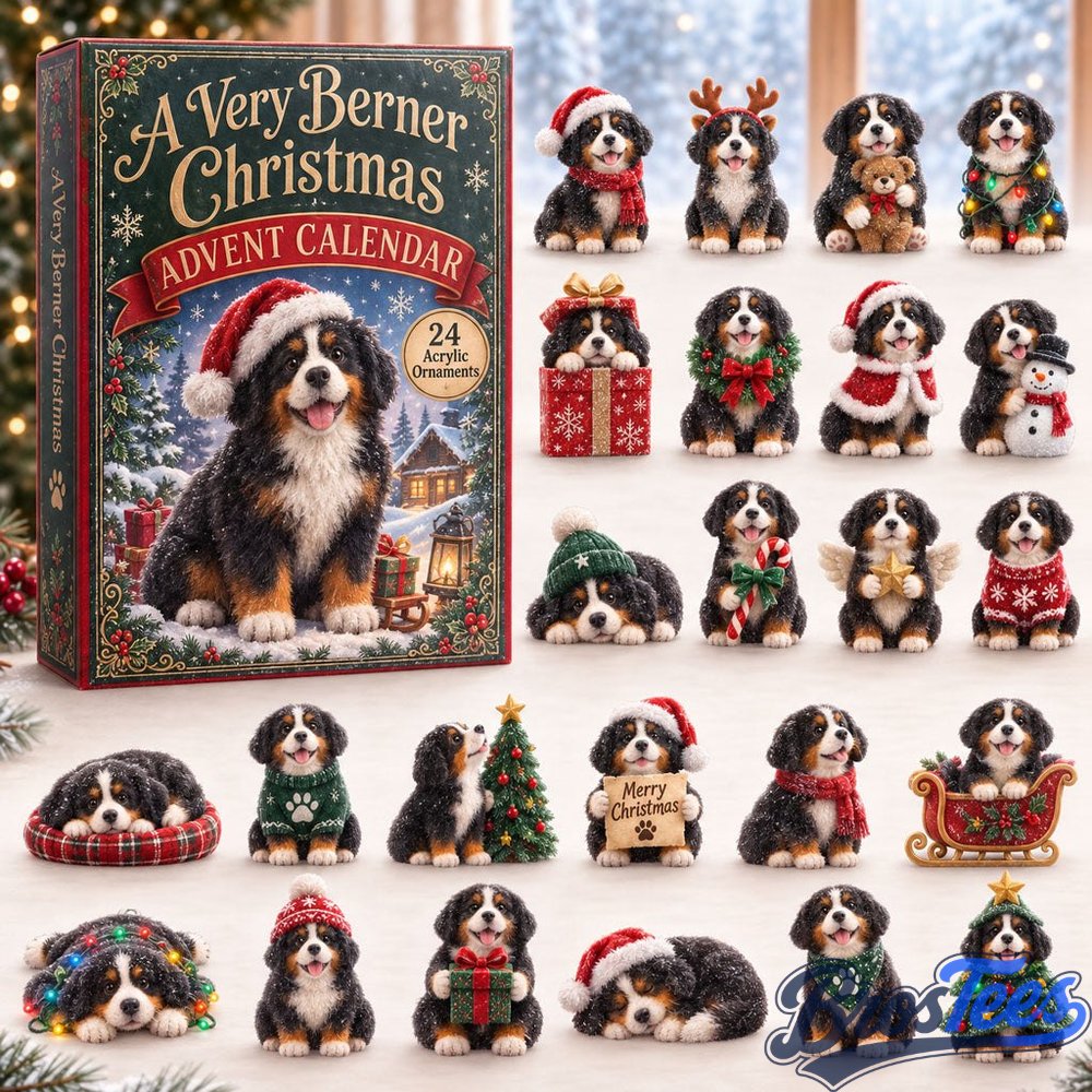 A Very Berner Christmas Advent Calendar 2026 - 24-Day Countdown, Acrylic Charms