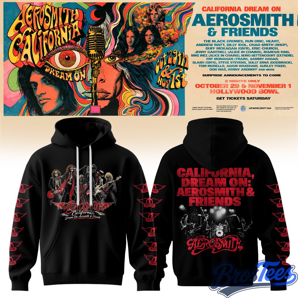 Aerosmith California Dream On Tour Hoodie