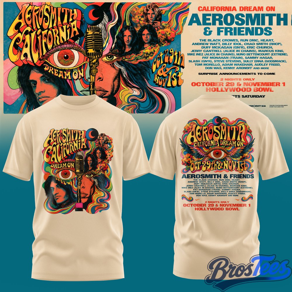 Aerosmith California Dream On Tour T-Shirt