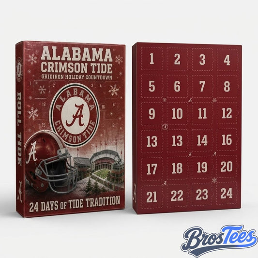 Alabama Crimson Tide NCAA Gridiron Holiday Advent Calendar 2026 for College Football Fans
