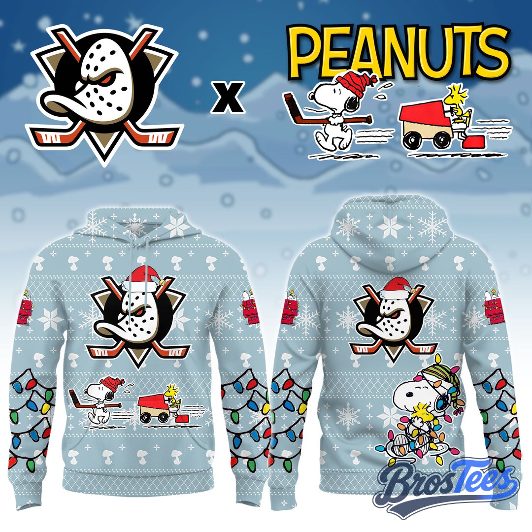 Anaheim Ducks x Peanuts 2026 Christmas Limited Edition Hoodie