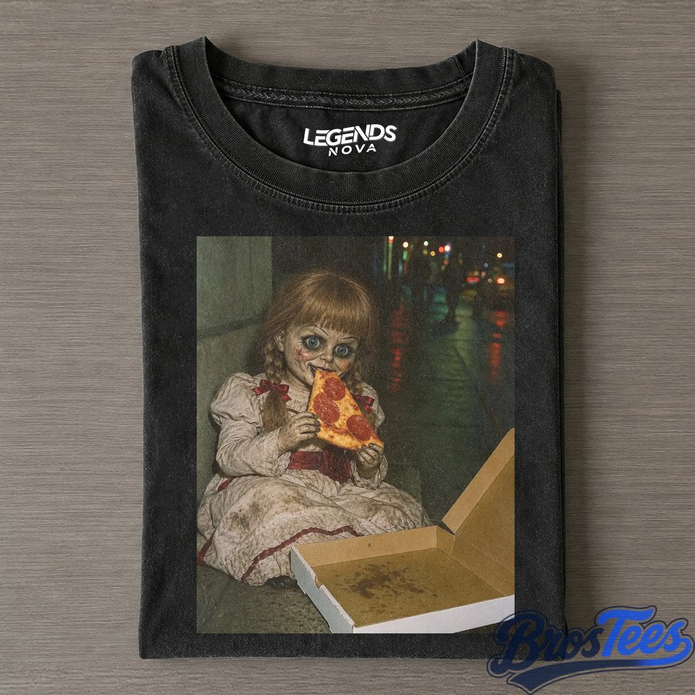 Annabelle Eating Pizza T-Shirt
