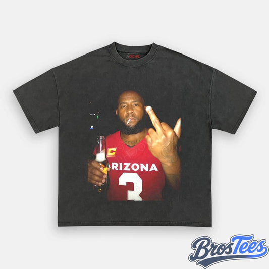 Arizona Cardinals Budda Baker Drinking & Middle Finger Tee