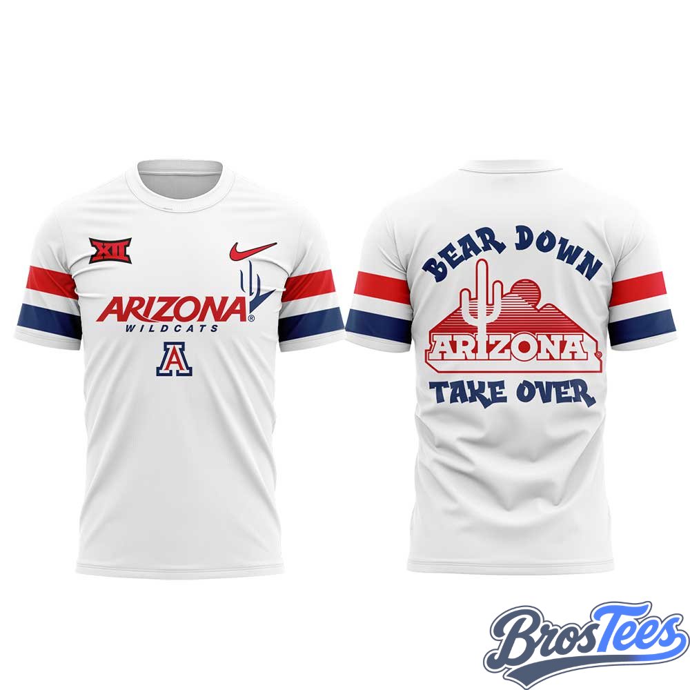 Arizona Wildcats “Bear Down” White Uniform T-Shirt