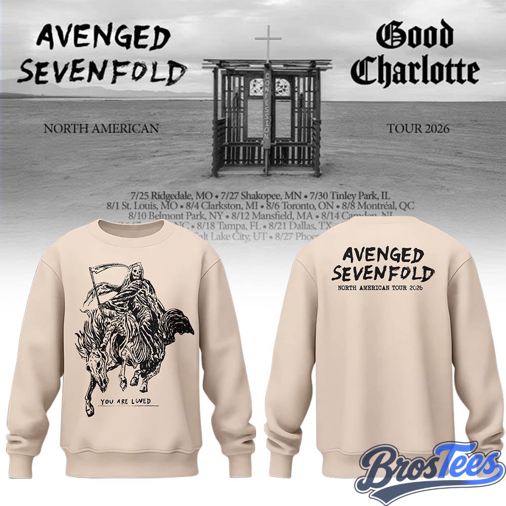 Avenged Sevenfold A7X 2026 North American Tour Sweatshirt