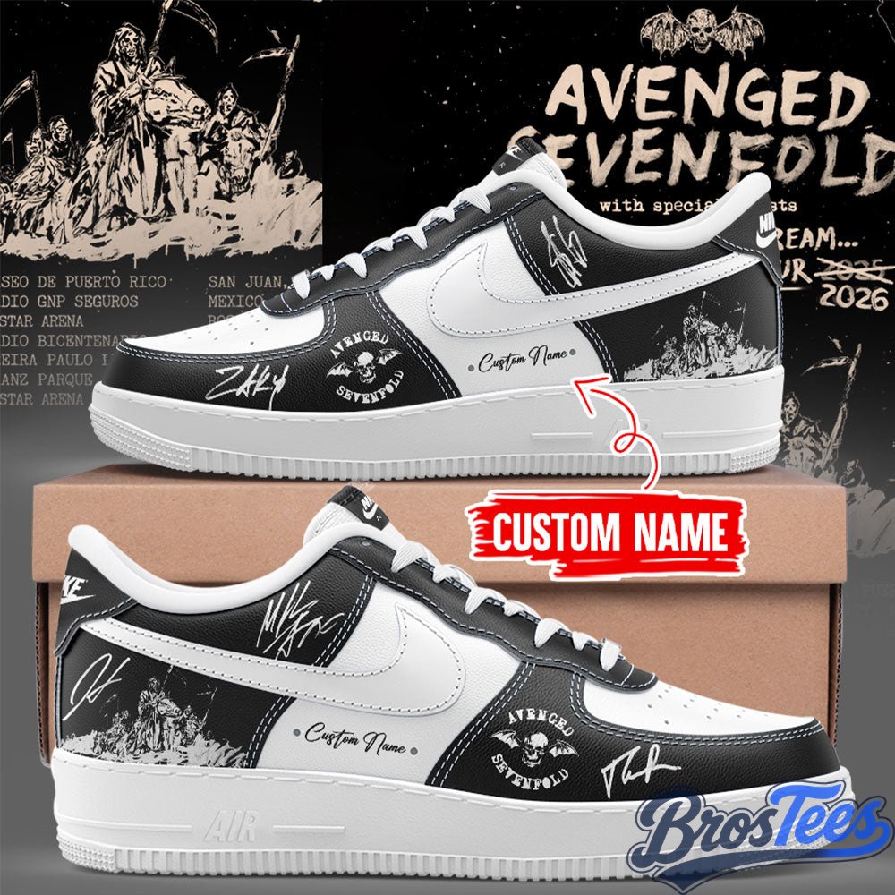 Avenged Sevenfold “Life Is But a Dream… Latin America Tour 2026.” Custom AF1 Shoes