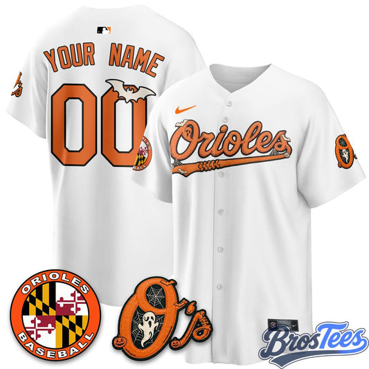 Baltimore Orioles Halloween 2026 Vapor Custom Baseball Jersey