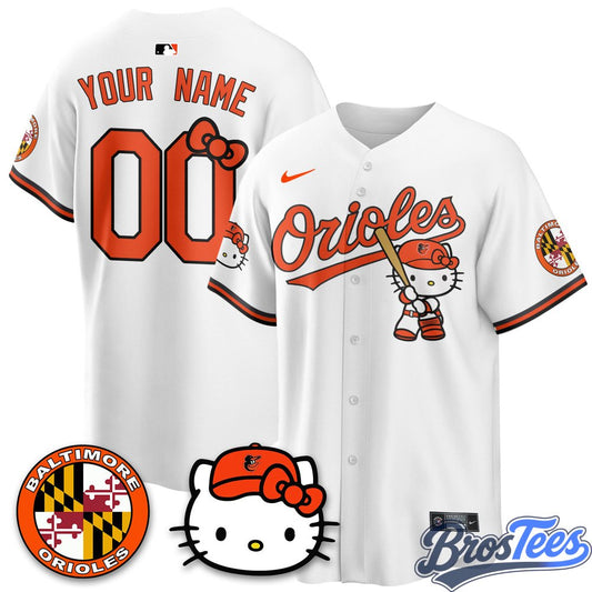 Baltimore Orioles x Hello Kitty Premier Limited Custom Jersey