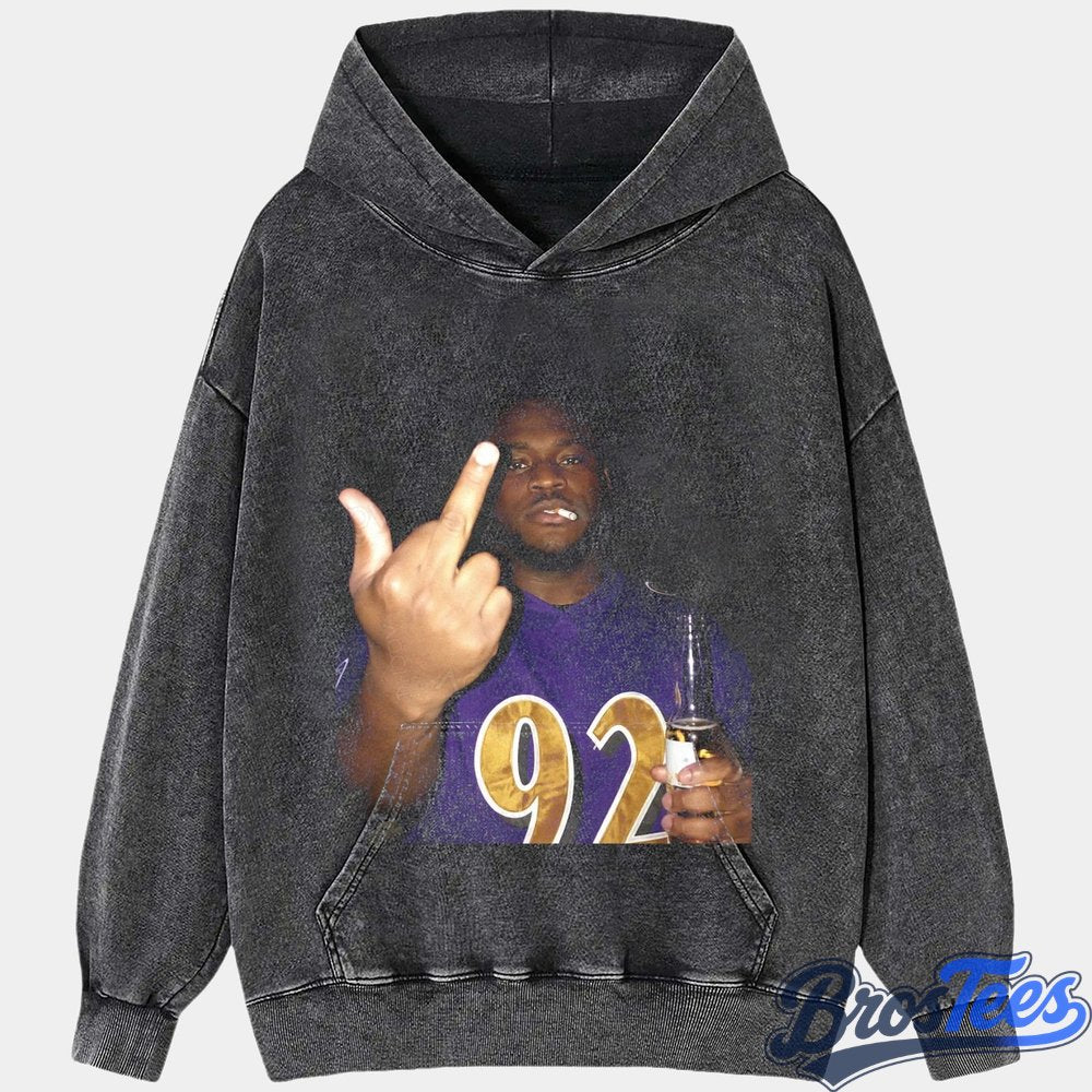 Baltimore Ravens Justin Madubuike Drinking & Middle Finger Tee