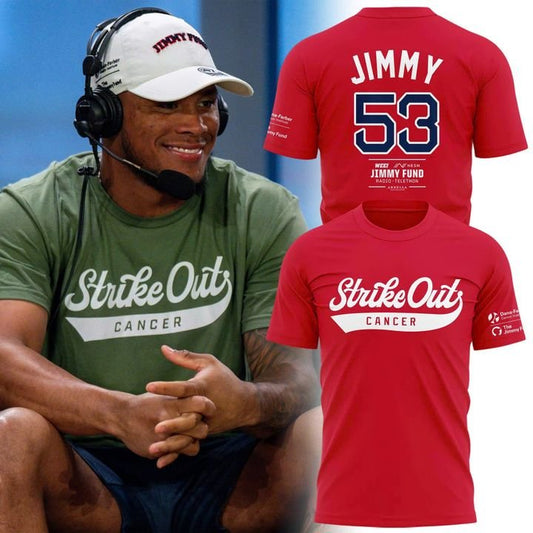 Boston Red Sox 2026 Strike Out Cancer T-shirt
