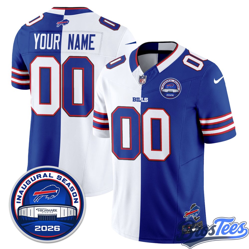 Buffalo Bills 2026 Split Edition Vapor Custom Jersey
