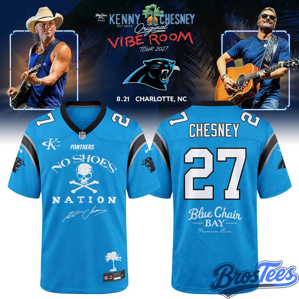 Carolina Panthers x Kenny Chesney The Original Vibe Room Tour 2027 Jersey