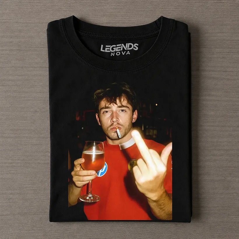 Charles Leclerc F1 Racing Drunk & Smoke Tee
