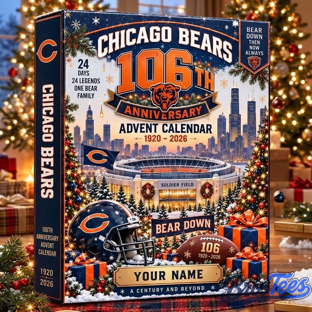 Chicago Bears 106th Anniversary Advent Calendar Christmas Countdown