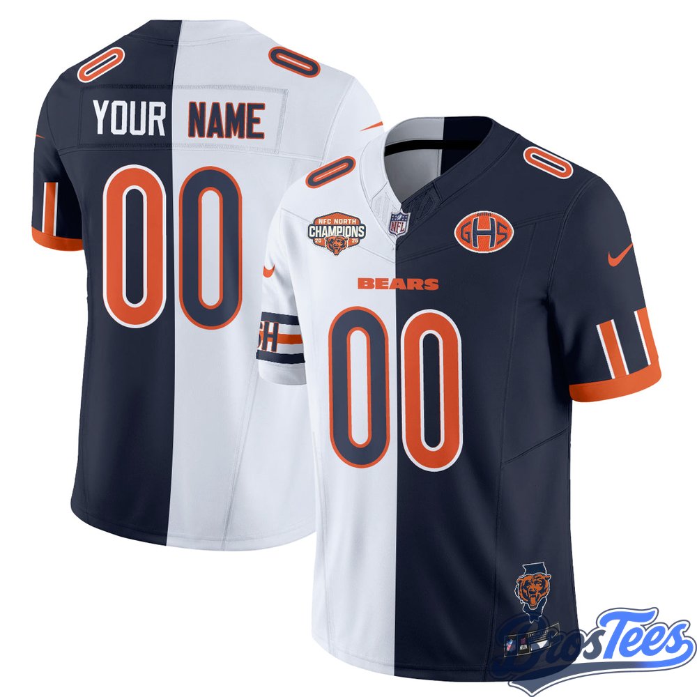 Chicago Bears 2026 Split Edition Vapor Custom Jersey - Stitched