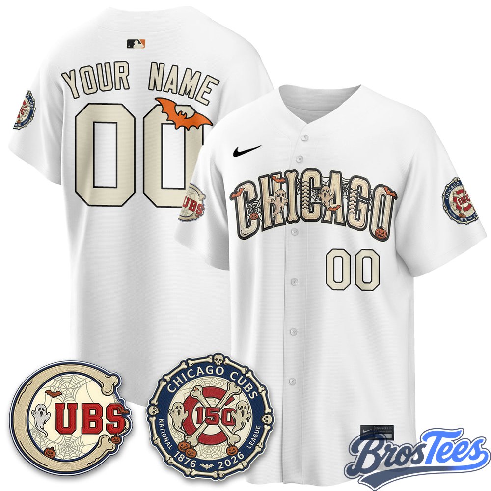 Chicago Cubs Halloween 2026 Limited Custom Jersey
