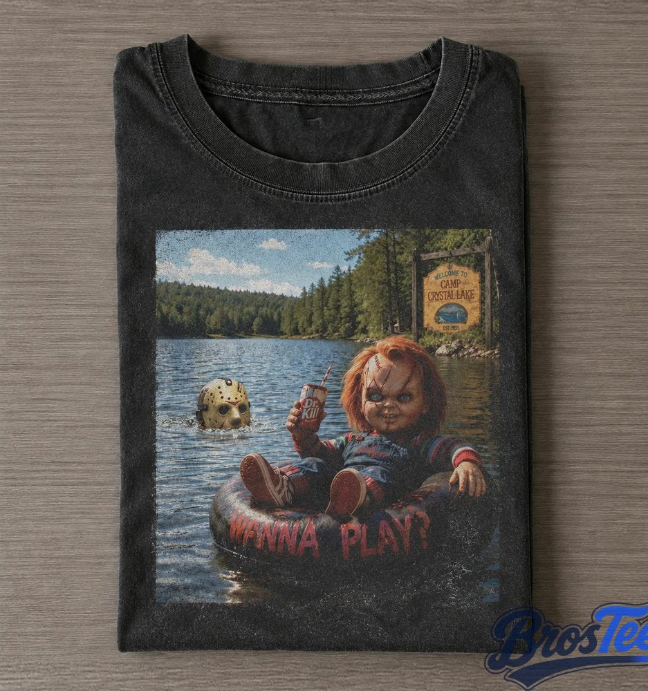Chucky Fishing Wanna Play T-Shirt