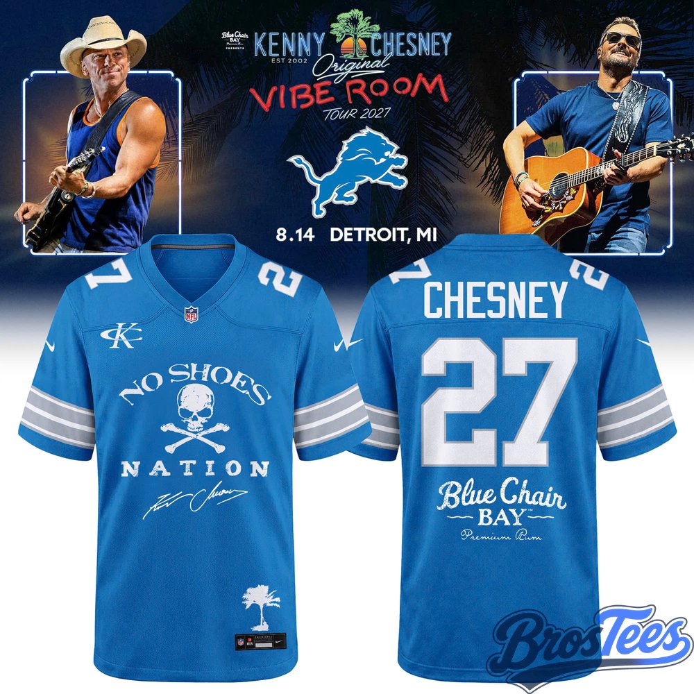 Detroit Lions x Kenny Chesney The Original Vibe Room Tour 2027 Jersey