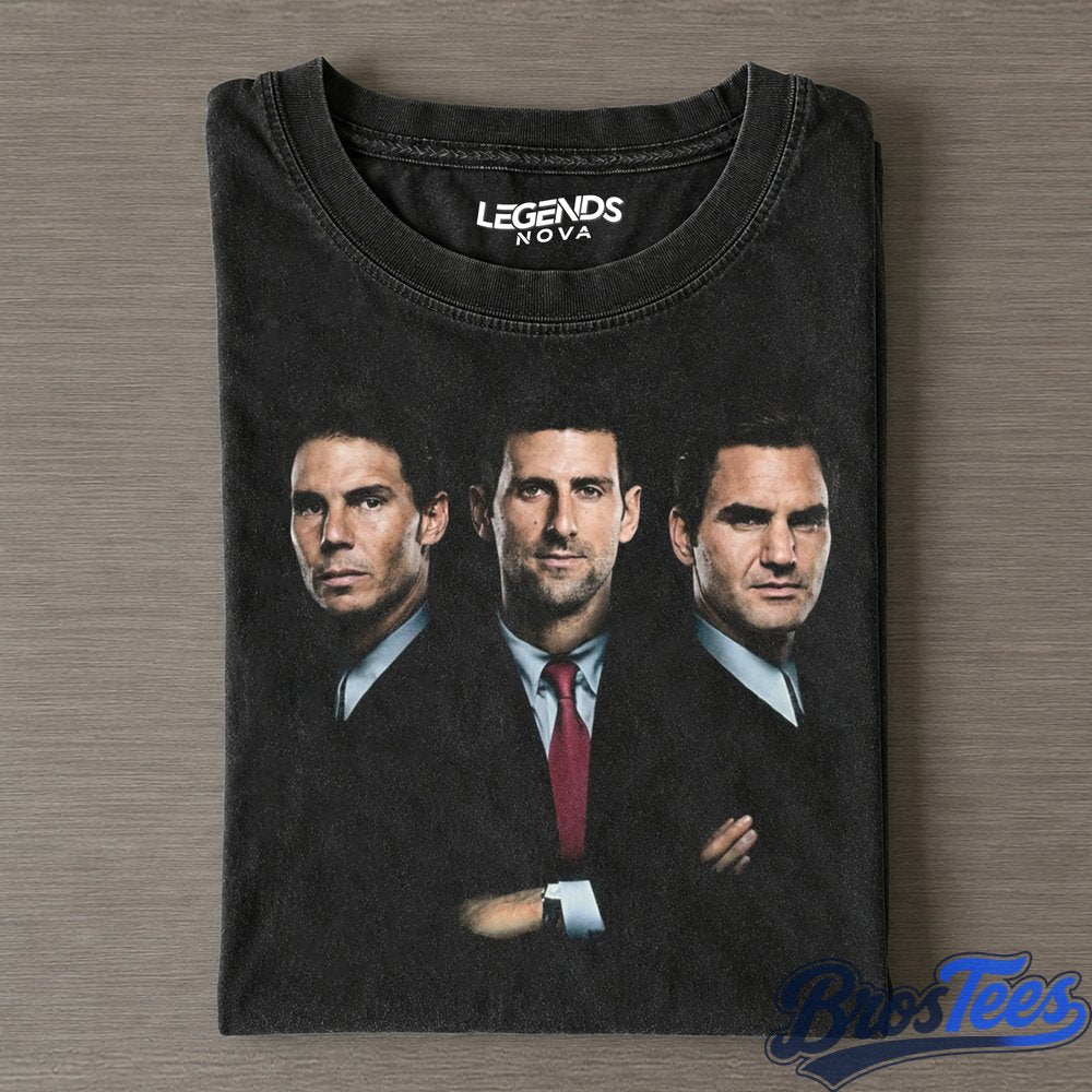 Djokovic & Nadal & Federer 2026 Middle Finger T-Shirt