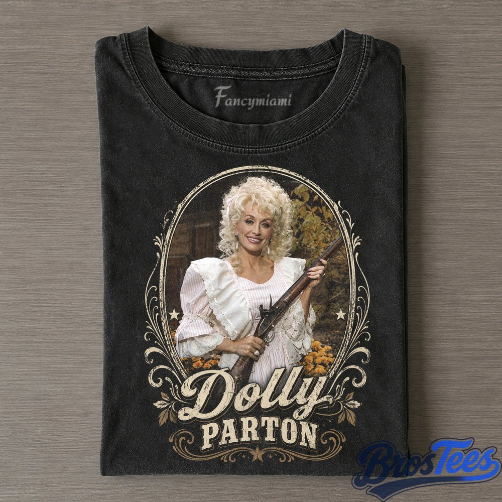 Dolly Parton Denim Portrait T-Shirt