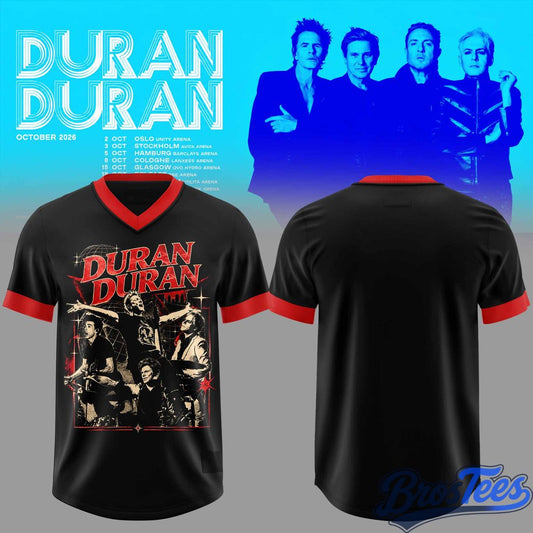 Duran Duran October 2026 Tour Football Jersey
