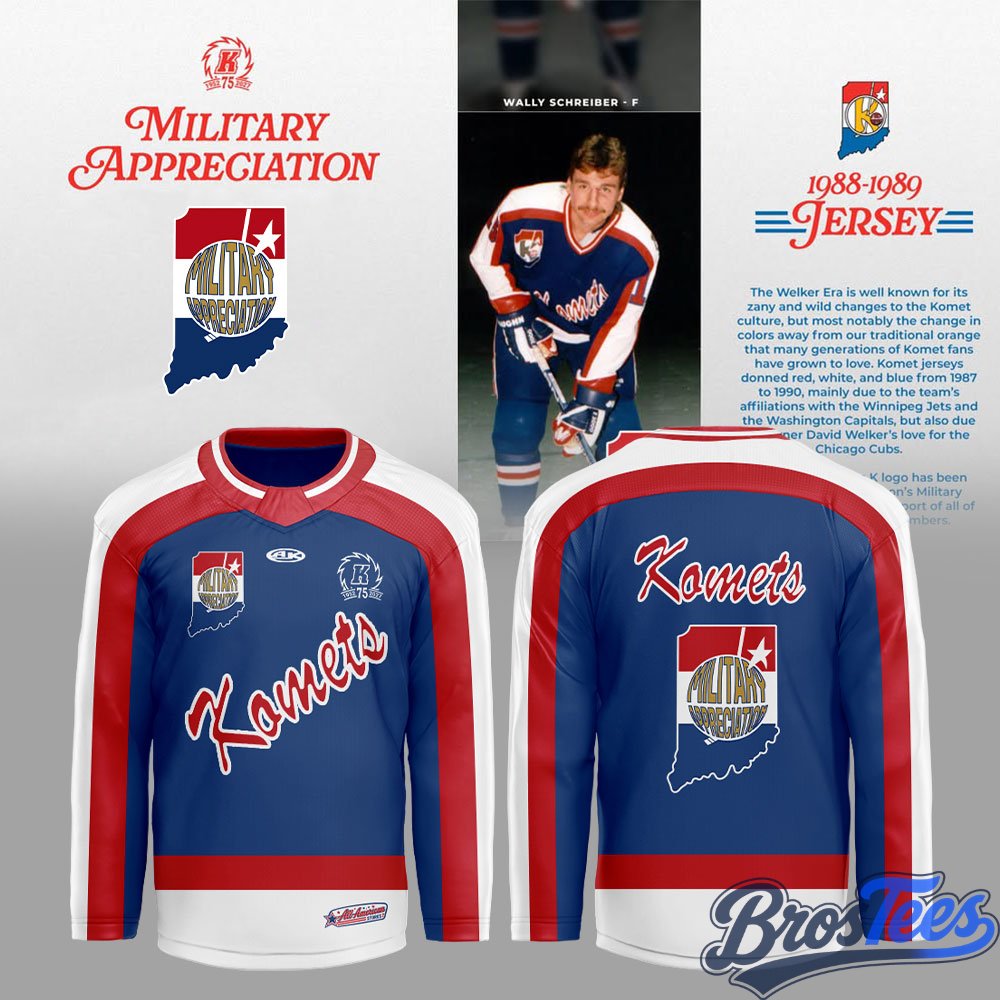 Fort Wayne Komets Military Appreciation 2026 Hockey Jersey