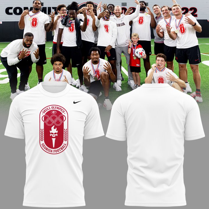Georgia Bulldogs Skull Olympics 2026 T-Shirt