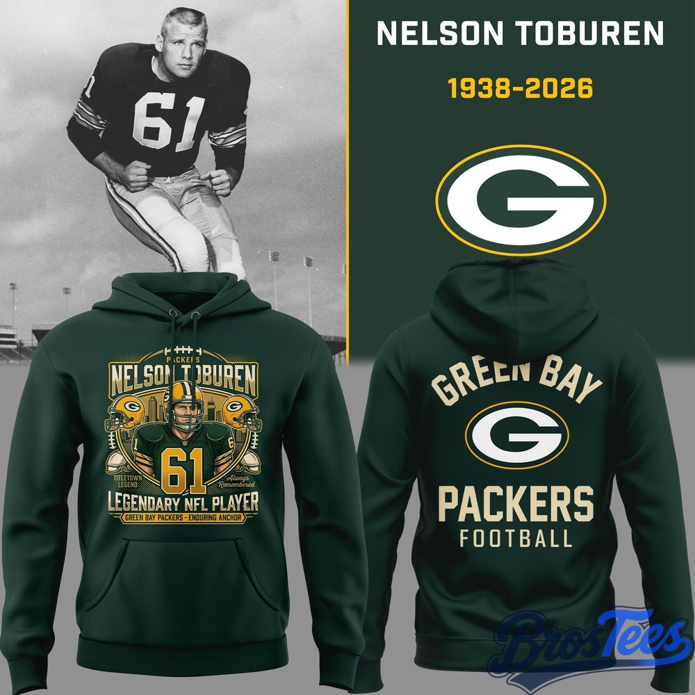 Green Bay Packers Nelson Toburen - Thank You For Memories Special Hoodie