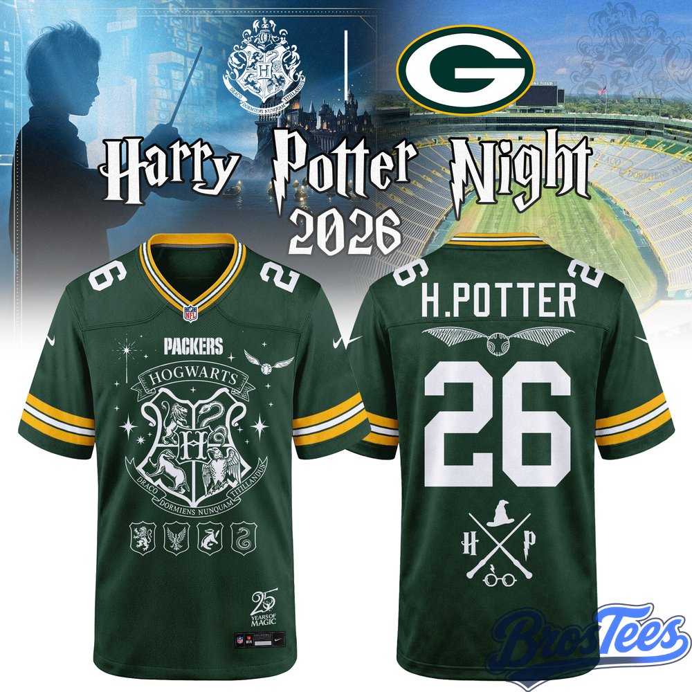 Green Bay Packers x Harry Potter 25 Years of Magic Jersey – BrosTees