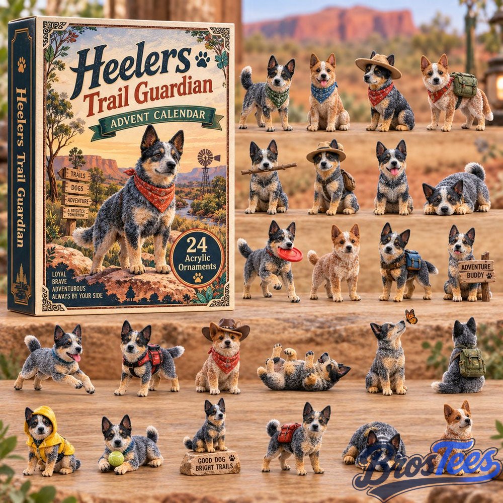 Heelers Trail Guardian Advent Calendar 2026 - 24-Day Countdown, Acrylic Charms