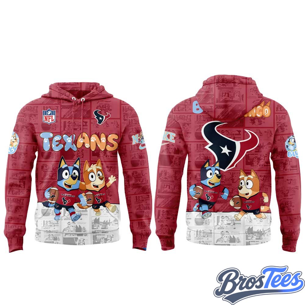 Houston Texans x Bluey and Bingo Hoodie