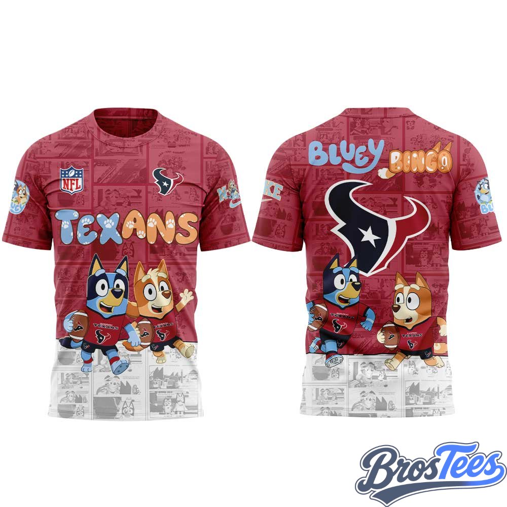 Houston Texans x Bluey and Bingo Shirt