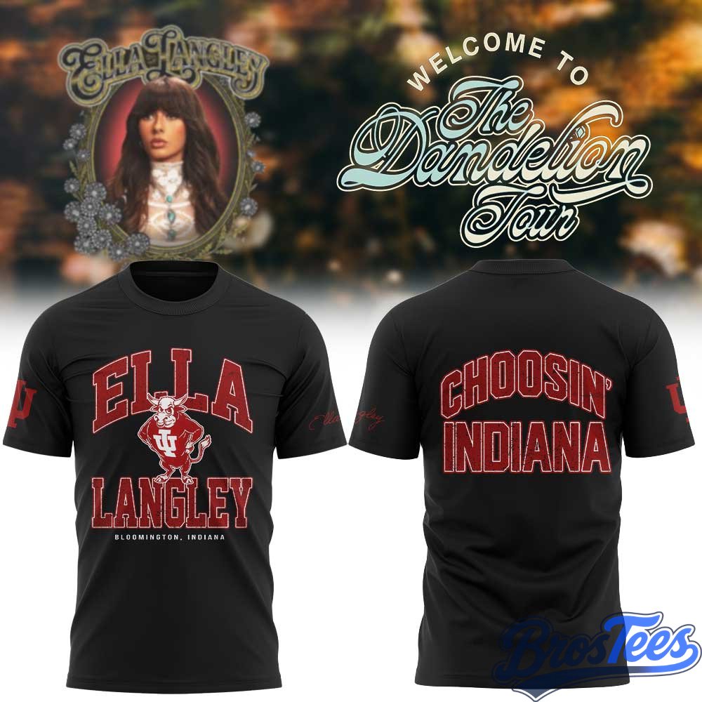 Indiana Hoosiers x Ella Langley -The Dandelion Tour 2026 Merch Shirt