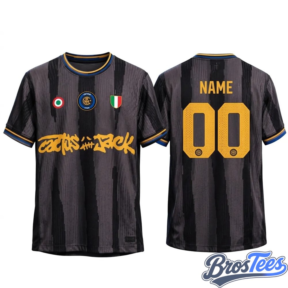 Inter Milan x Cactus Jack Travis Scott Special Edition Custom Soccer Jersey