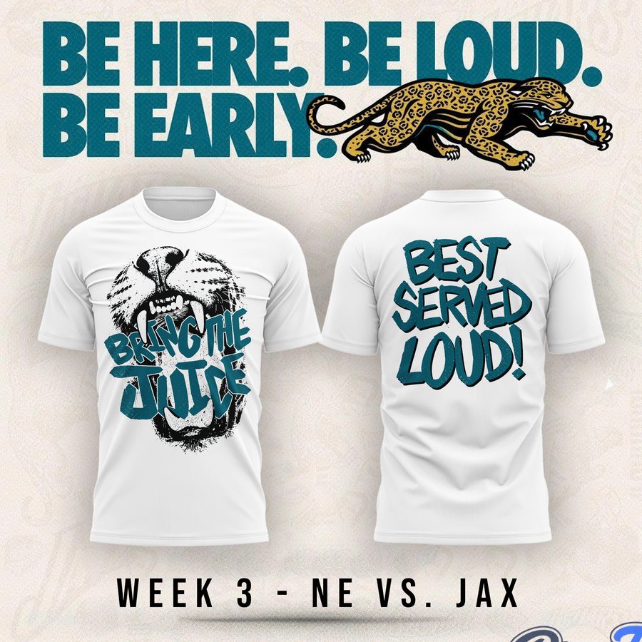 Jacksonville Jaguars Bring The Juice, Best Served Loud! Shirt