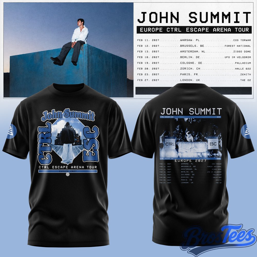 John Summit CTRL ESCAPE Europe 2027 T-Shirt