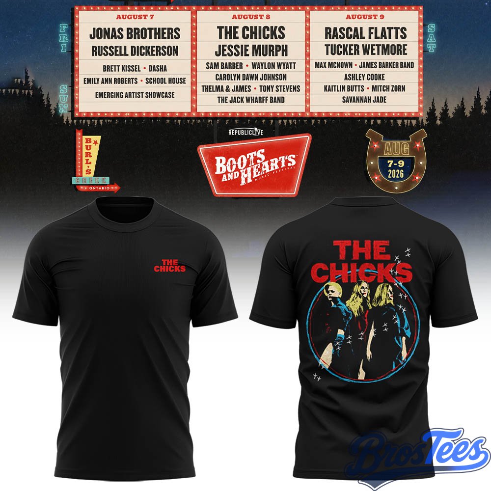 Jonas Brothers Boots And Hearts Festival 2026 2D Shirt