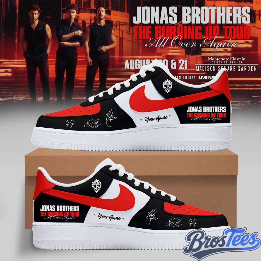 Jonas Brothers The Burning Up Tour Custom AF1 Shoes