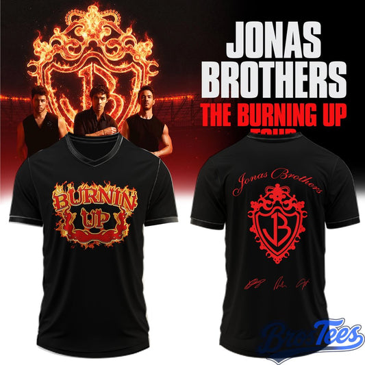 Jonas Brothers The Burning Up Tour Football Jersey
