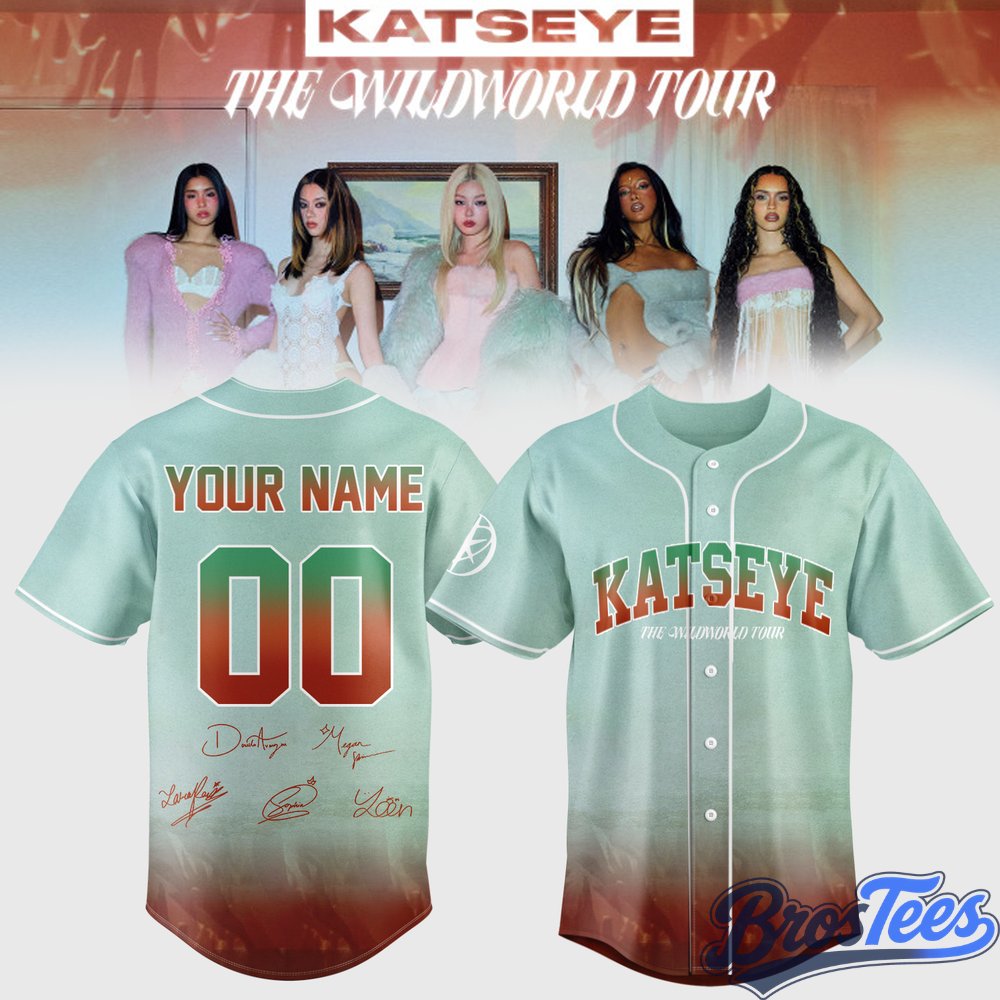 KATSEYE The Wildworld Tour Signed Baseball Jersey