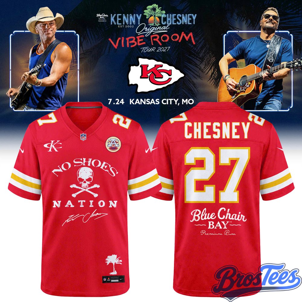 Kansas City Chiefs x Kenny Chesney The Original Vibe Room Tour 2027 Jersey