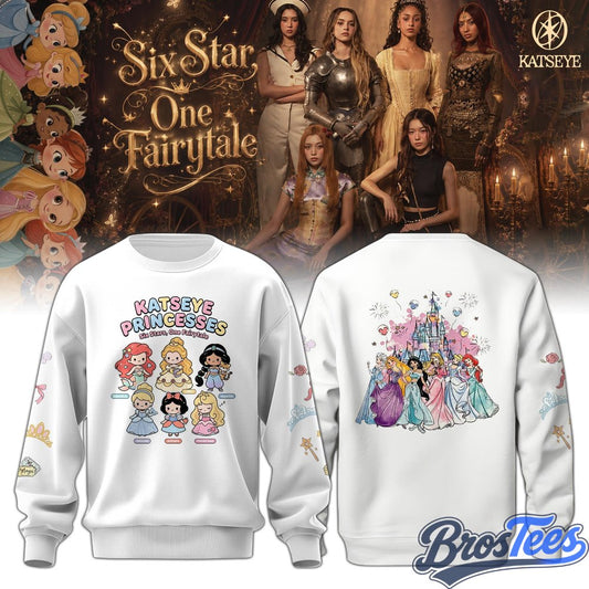 Katseye Six Star One Fairytale Black Sweatshirt for EYEKONS
