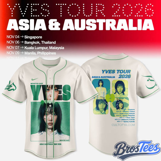 LOONA Yves 2026 Asia & Australia Tour Album Artwork Baseball Jersey