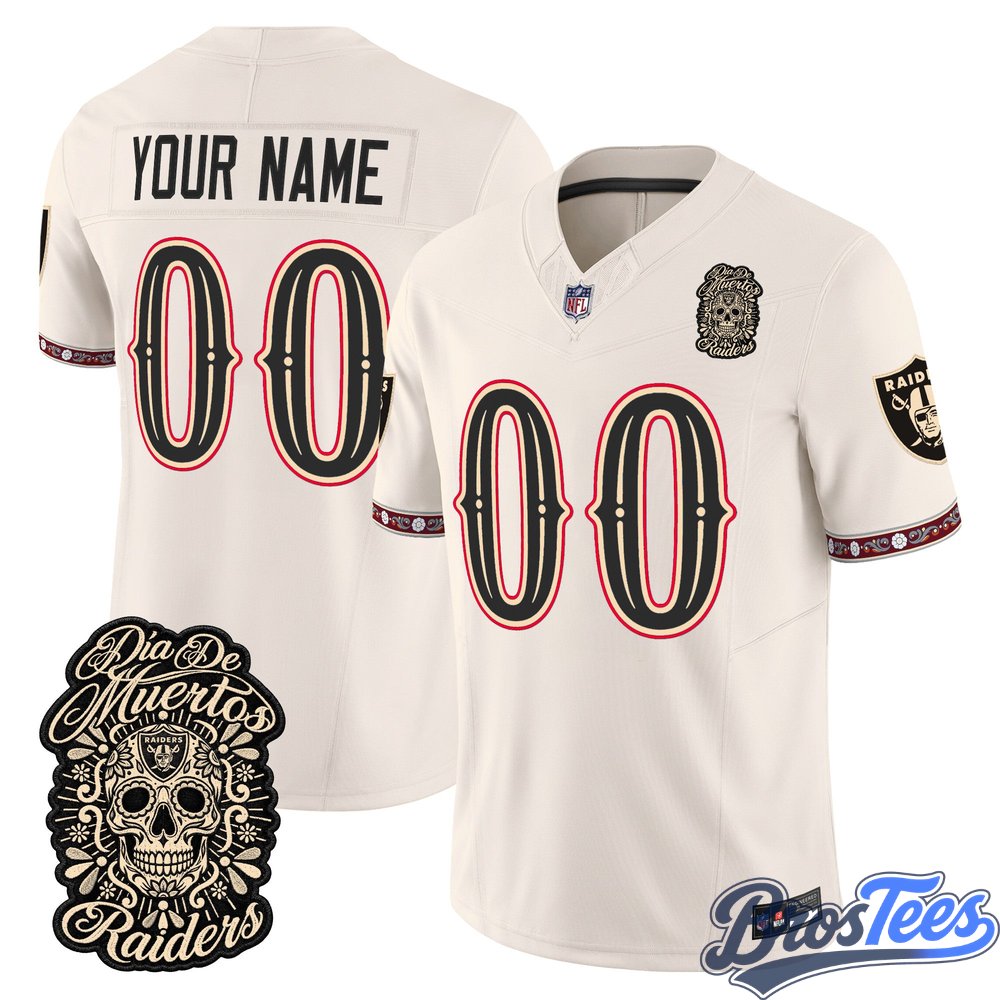 Las Vegas Raiders Día de los Muertos Vapor Limited Custom Jersey - Stitched