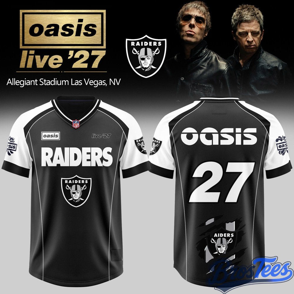 Las Vegas Raiders x Oasis Live '27 Football Jersey