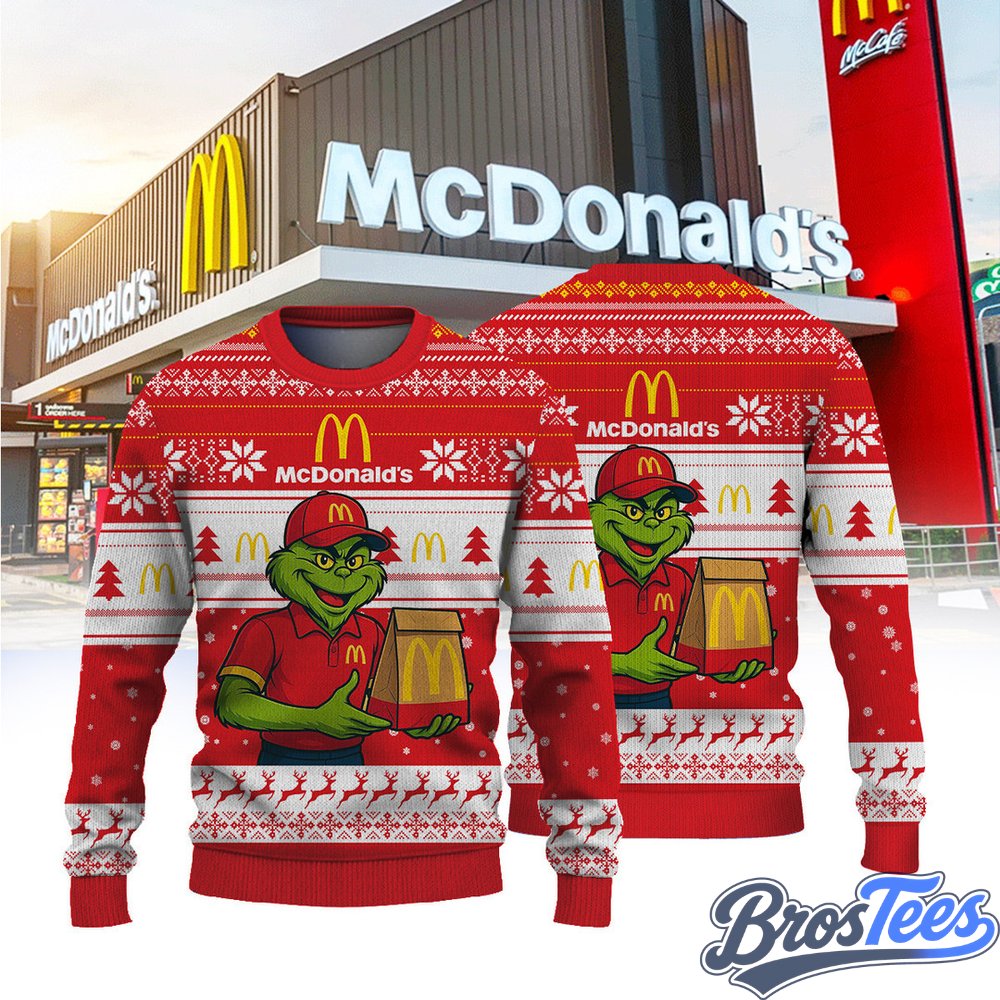McDonald's x Grinch Ugly Christmas Sweater