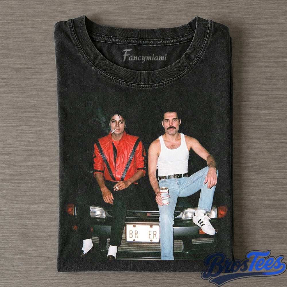 Michael Jackson & Freddie Mercury Backstage Tee