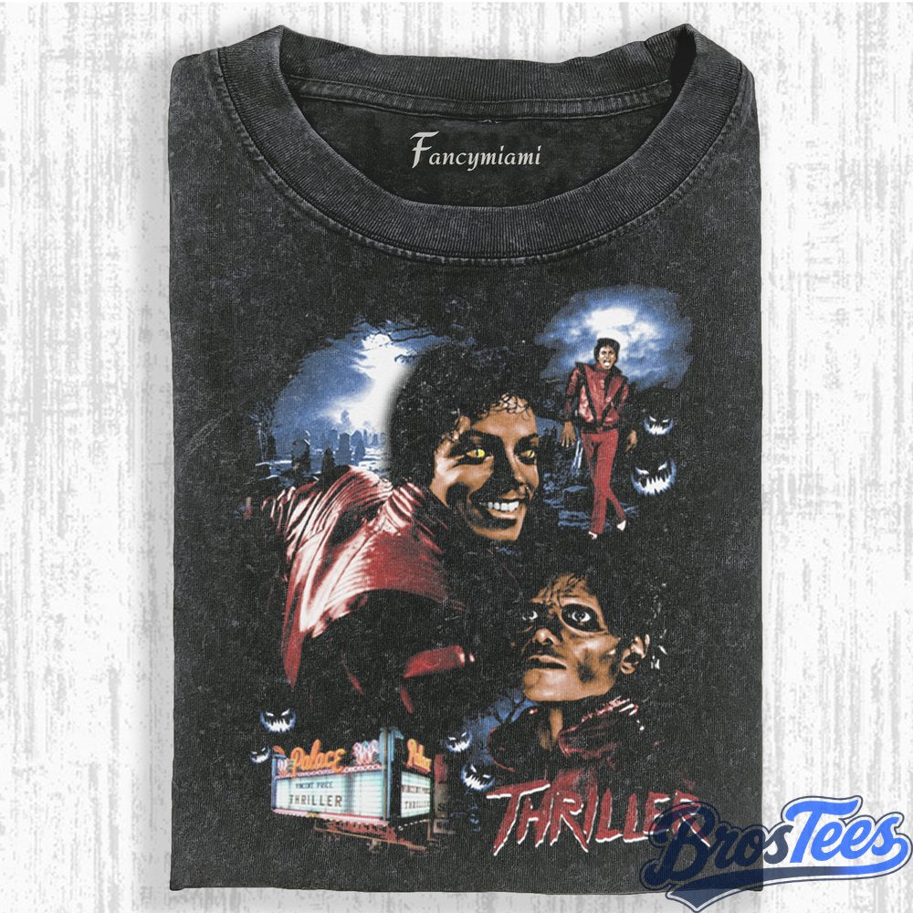 Michael Jackson Rhinestone Glove Covering Eyes Tee
