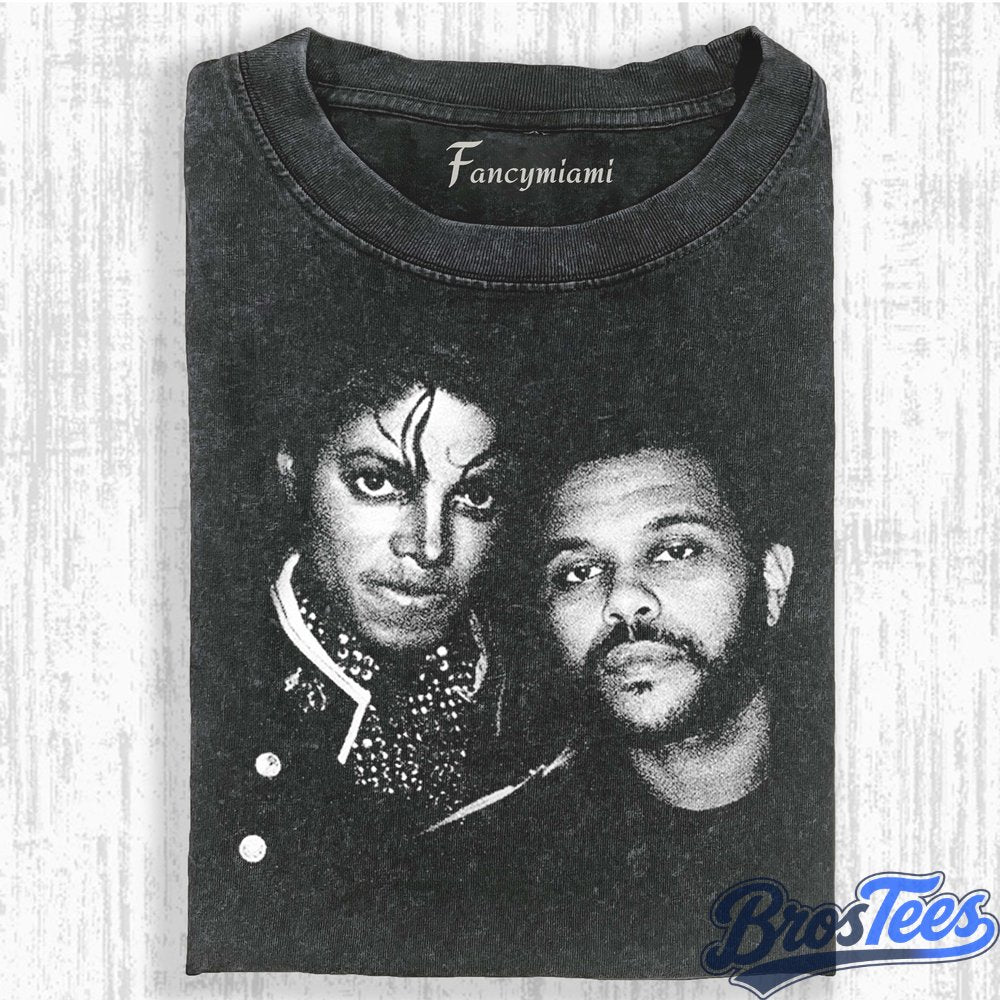 Michael Jackson & The Weeknd Duo Portrait Tee