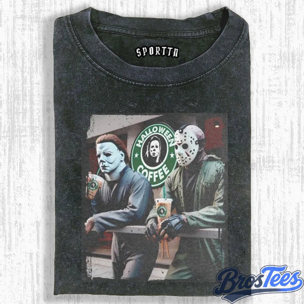 Michael Myers & Jason Coffee Run Tee